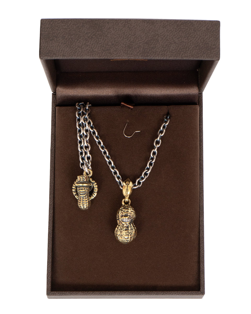 Peanuts & Co Tattoo Peanuts, Small, Brass × Silver, 60cm Chain
