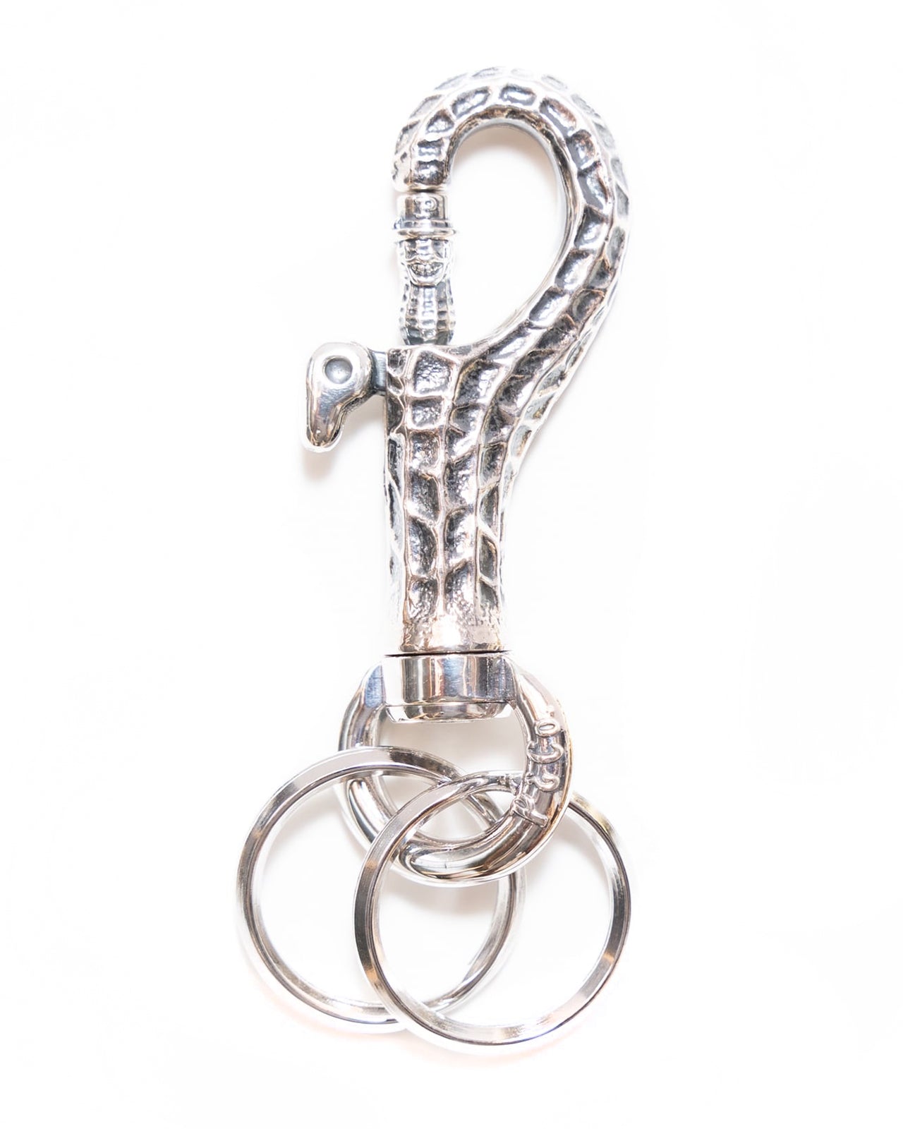 Key Bunch Silver Key Hook Purse Hook Vintage Antique Silverplate