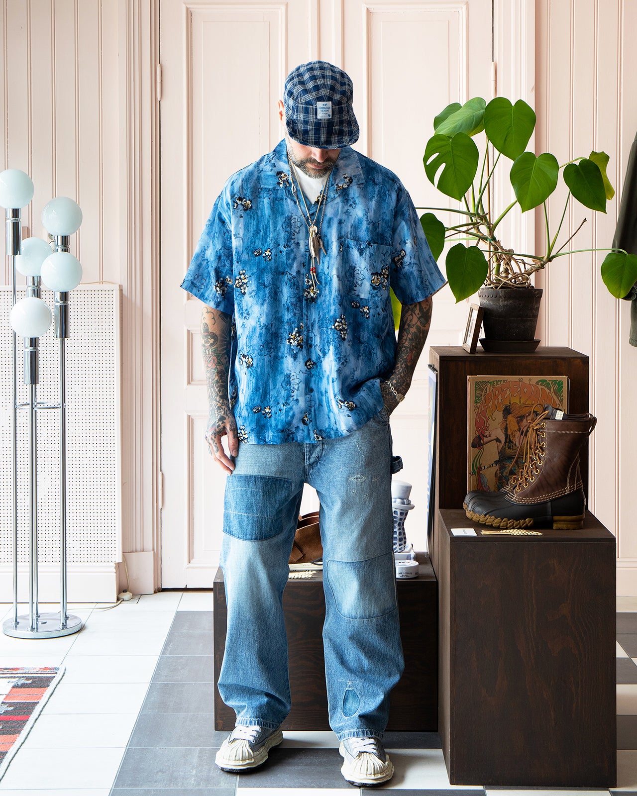 Porter Classic Aloha Shirt, Blue – Pancho And Lefty - Online Store