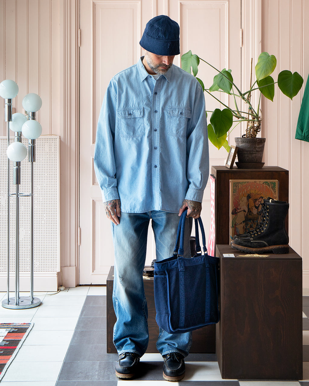 Porter Classic Kendo Tote Bag, Blue