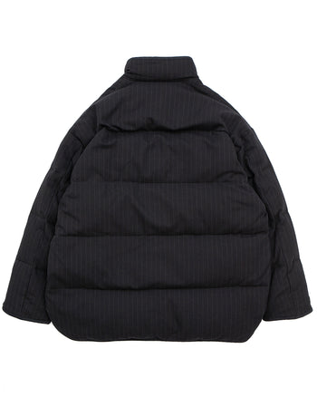Porter Classic Pin Stripe Chinese Down Jacket, Black