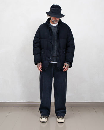 Porter Classic Pin Stripe Chinese Down Jacket, Black