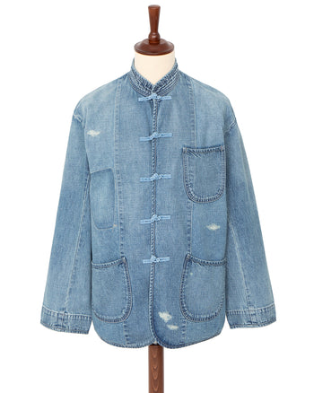 Porter Classic Cannery Row Denim Chinese Jacket