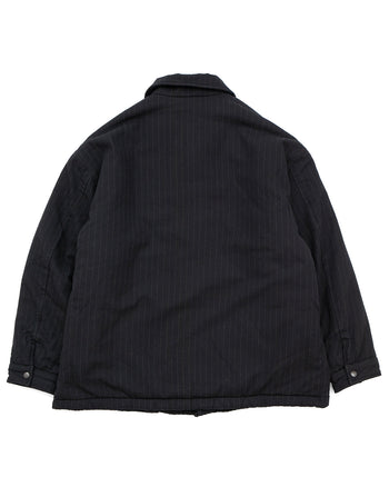 Porter Classic Pin Stripe Coach Jacket, Black