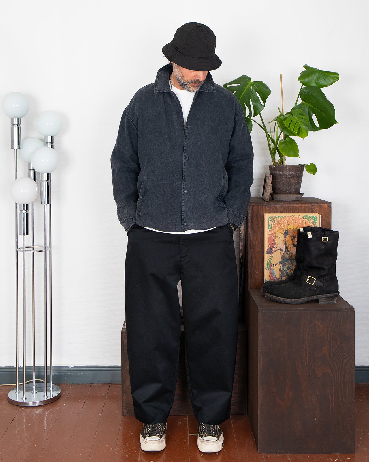 Porter Classic Linen Coach Jacket, Black – Pancho And Lefty 