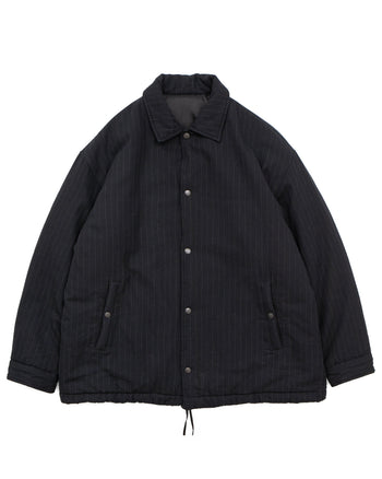 Porter Classic Pin Stripe Coach Jacket, Black