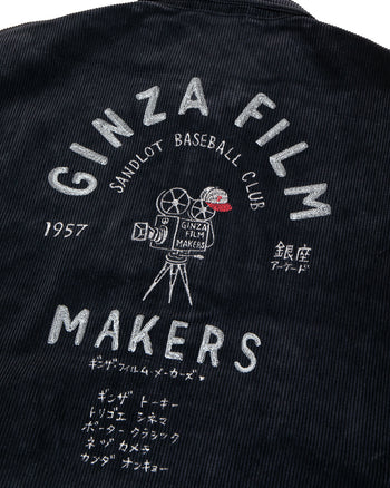 Porter Classic Corduroy Zip Jacket, Black