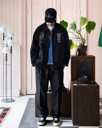 Porter Classic Corduroy Zip Jacket, Black