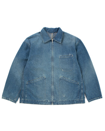Porter Classic Breakfast Denim Zip-Up Jacket