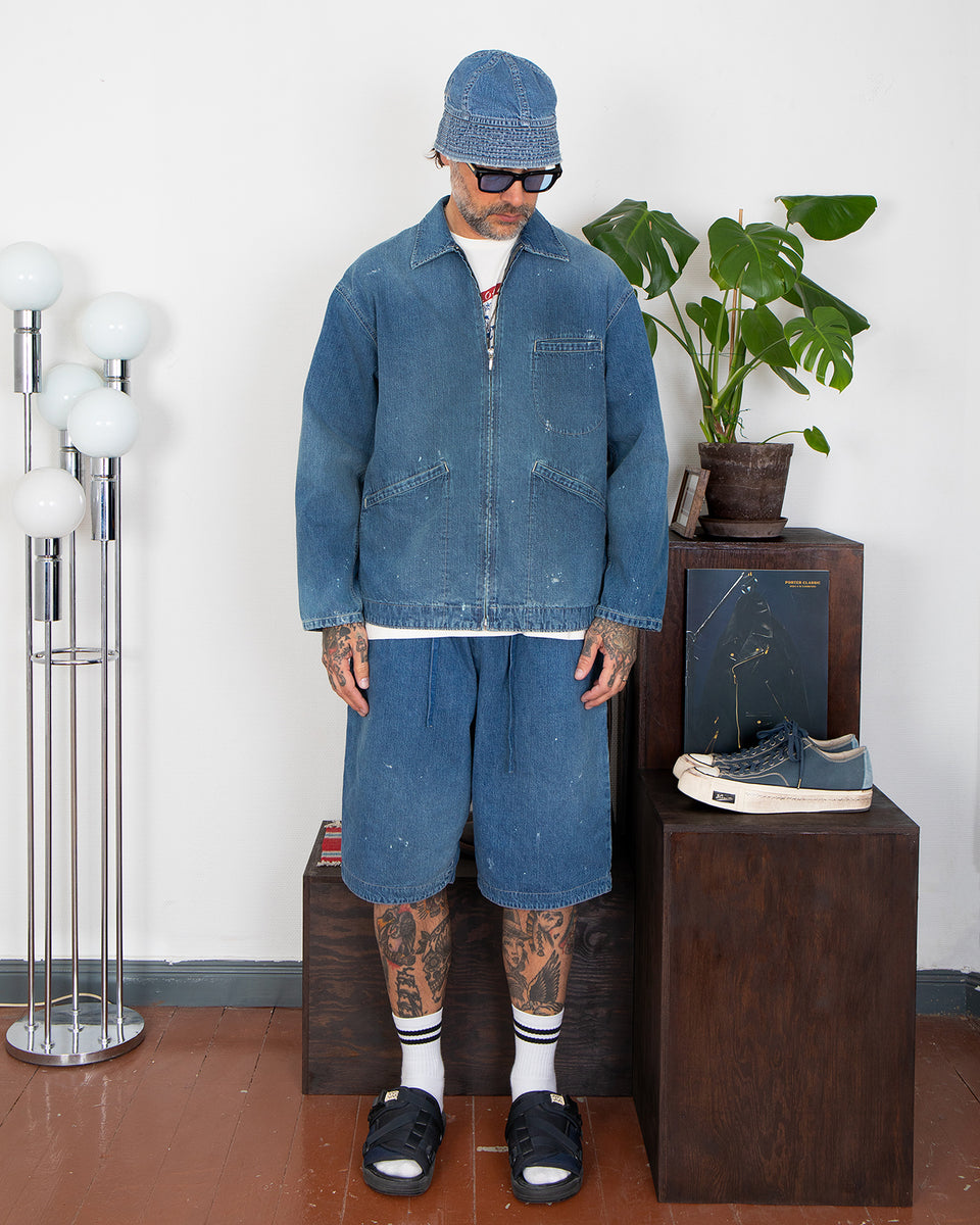 Porter Classic Breakfast Denim Zip-Up Jacket