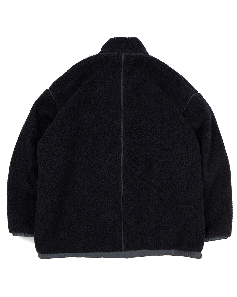 Porter Classic Fleece Liner Nylon Zip-Up Jacket, Black