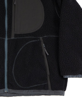 Porter Classic Fleece Liner Nylon Zip-Up Jacket, Black