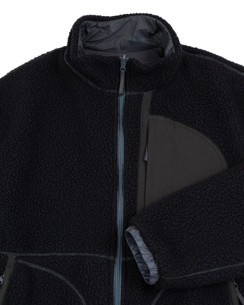 Porter Classic Fleece Liner Nylon Zip-Up Jacket, Black