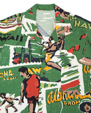 Porter Classic Hawaiian Outdoor Aloha Shirt, Green – Pancho And