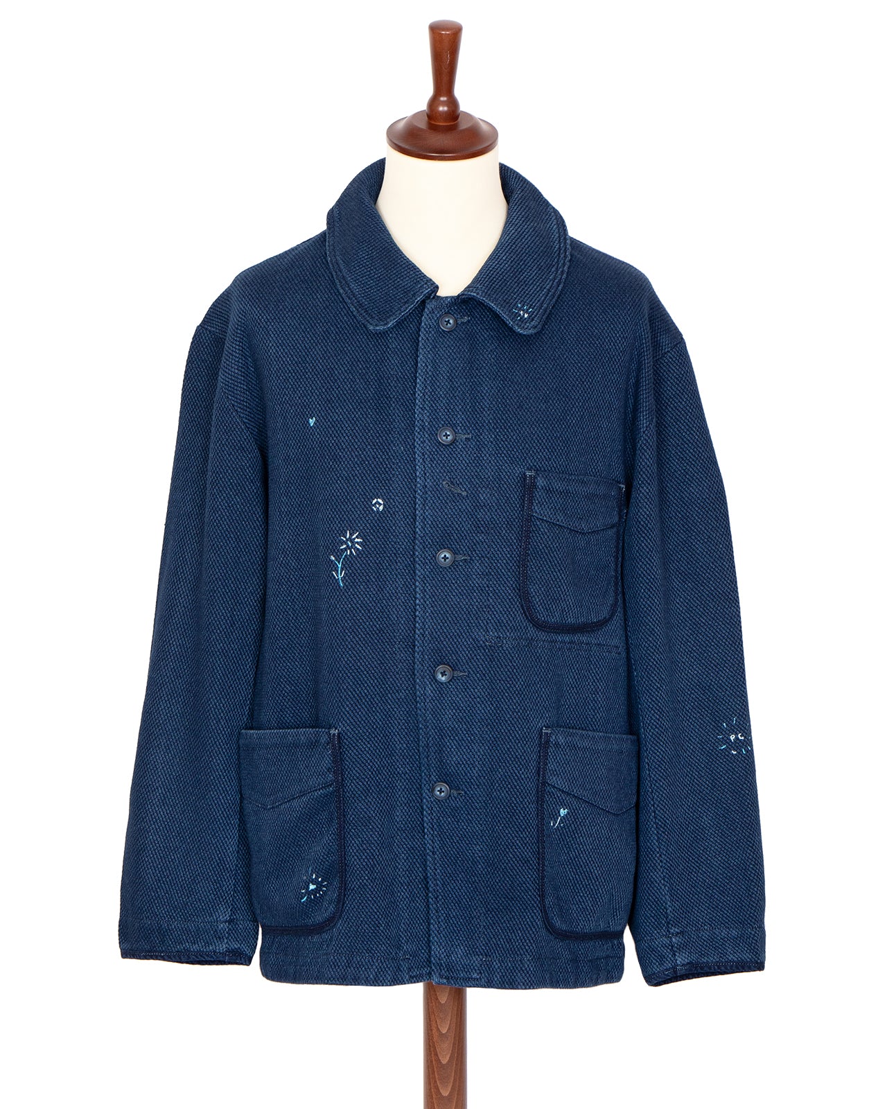 Porter Classic Kendo French Jacket, Embroidery, Blue