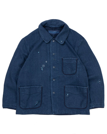 Porter Classic Kendo French Jacket, Embroidery, Blue