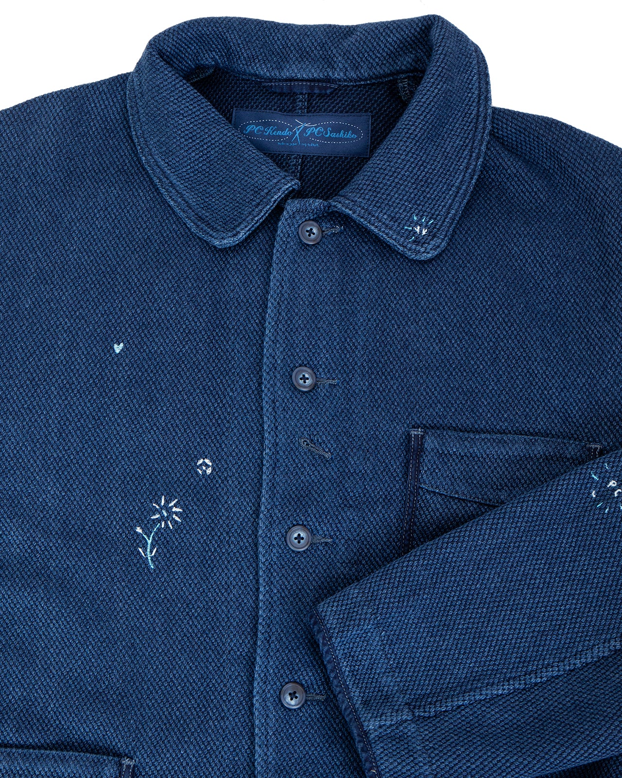 Porter Classic Kendo French Jacket, Embroidery, Blue