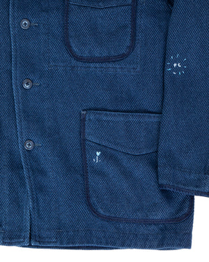 Porter Classic Kendo French Jacket, Embroidery, Blue – Pancho And