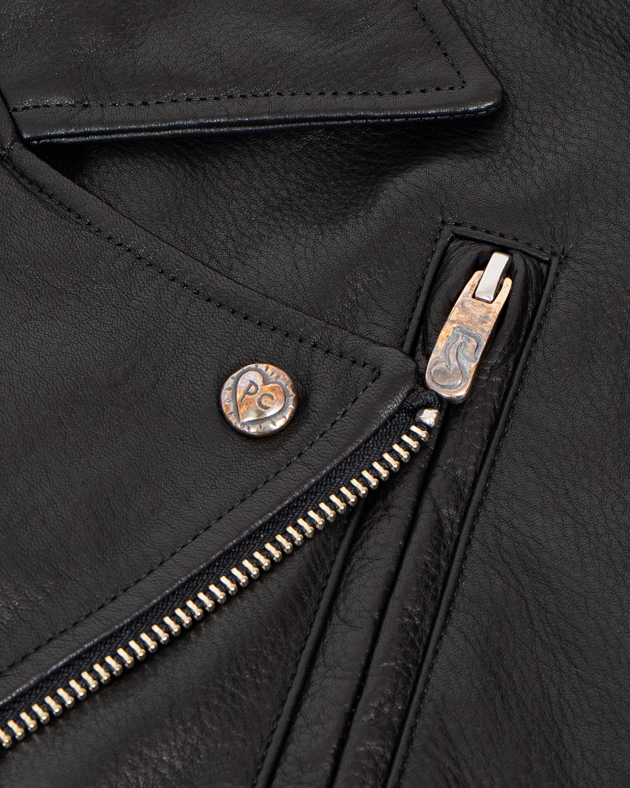 Porter Classic PC Riders Jacket W / Love & Peace Silver