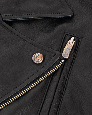 Porter Classic PC Riders Jacket W / Love & Peace Silver