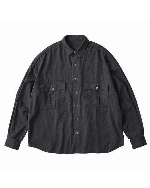 Porter Classic Roll Up Flannel Shirt, Charcoal / Gray – Pancho And 