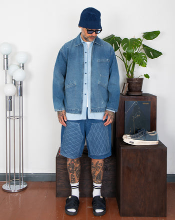 Porter Classic Breakfast Denim Zip-Up Jacket
