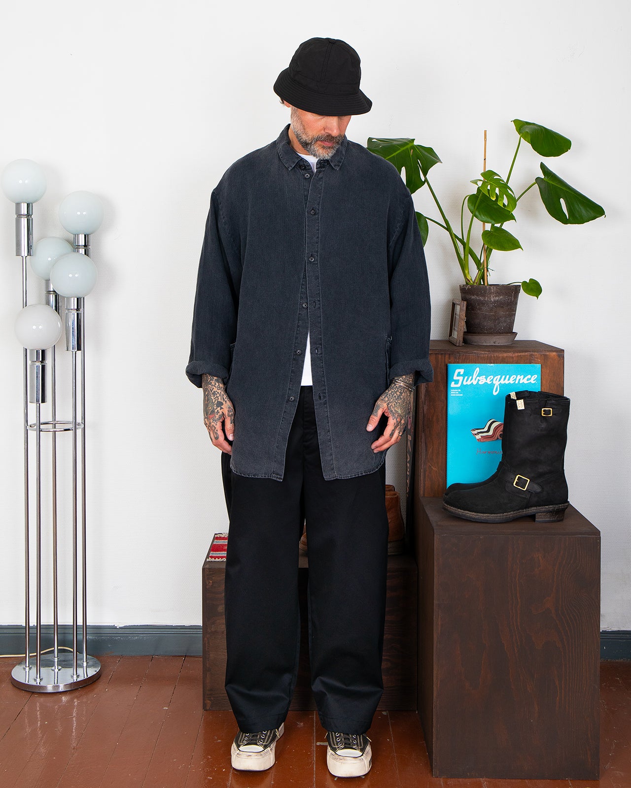 Porter Classic Linen Shirt Jacket, Black – Pancho And Lefty
