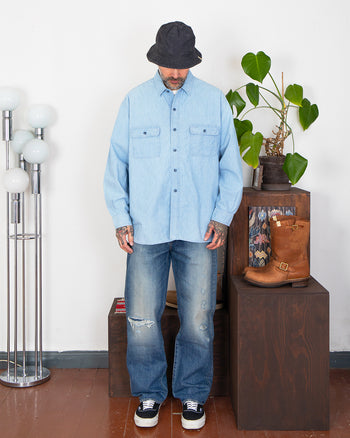 Porter Classic Shawshank Chambray Work Shirt