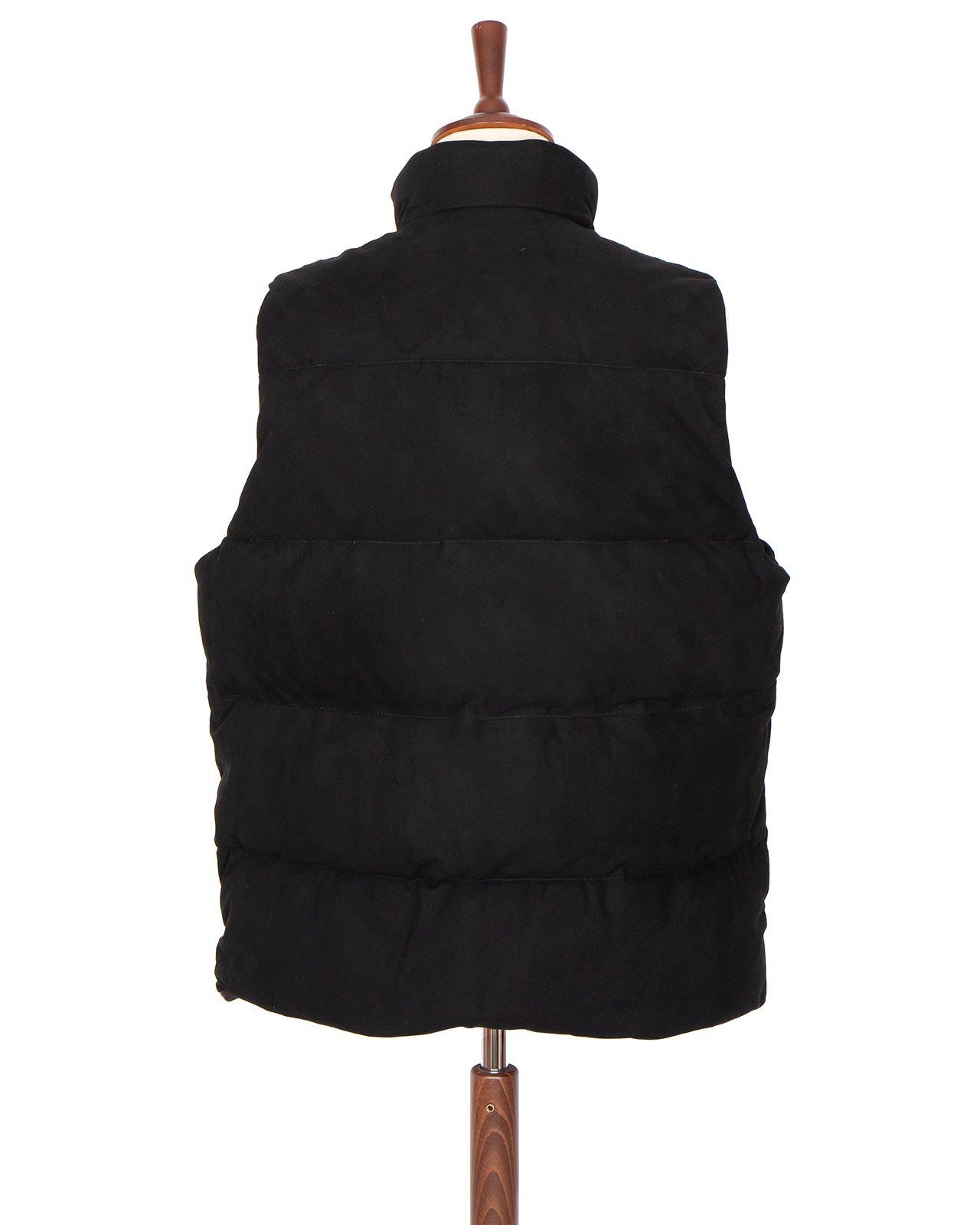Porter Classic Leather Suede Down Vest, Black