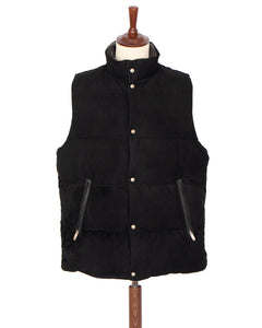Porter Classic Leather Suede Down Vest, Black – Pancho And Lefty