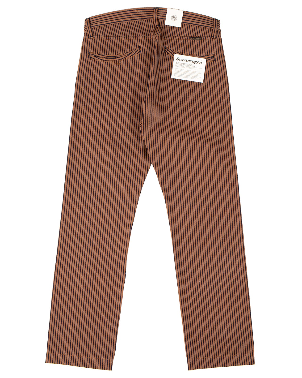 Indigofera Swearengen Pants, Groot / Indigo Stripe