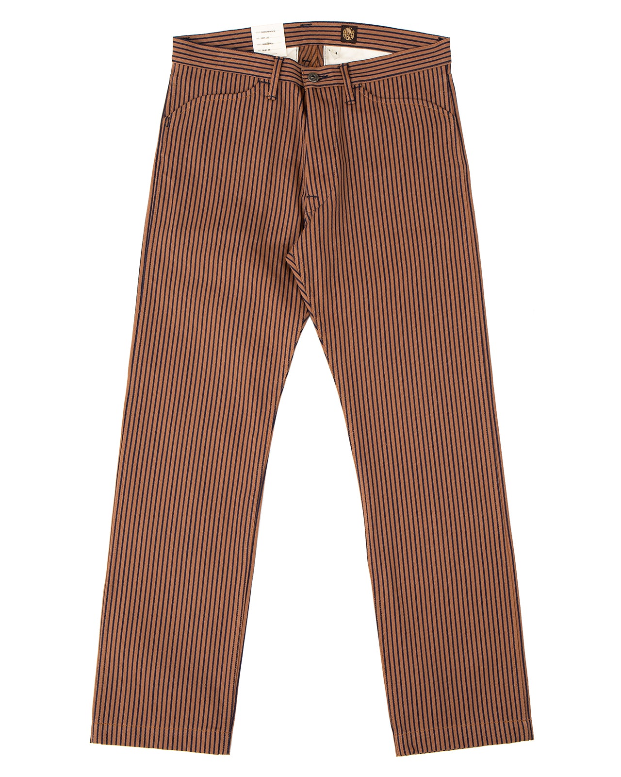 Indigofera Swearengen Pants, Groot / Indigo Stripe