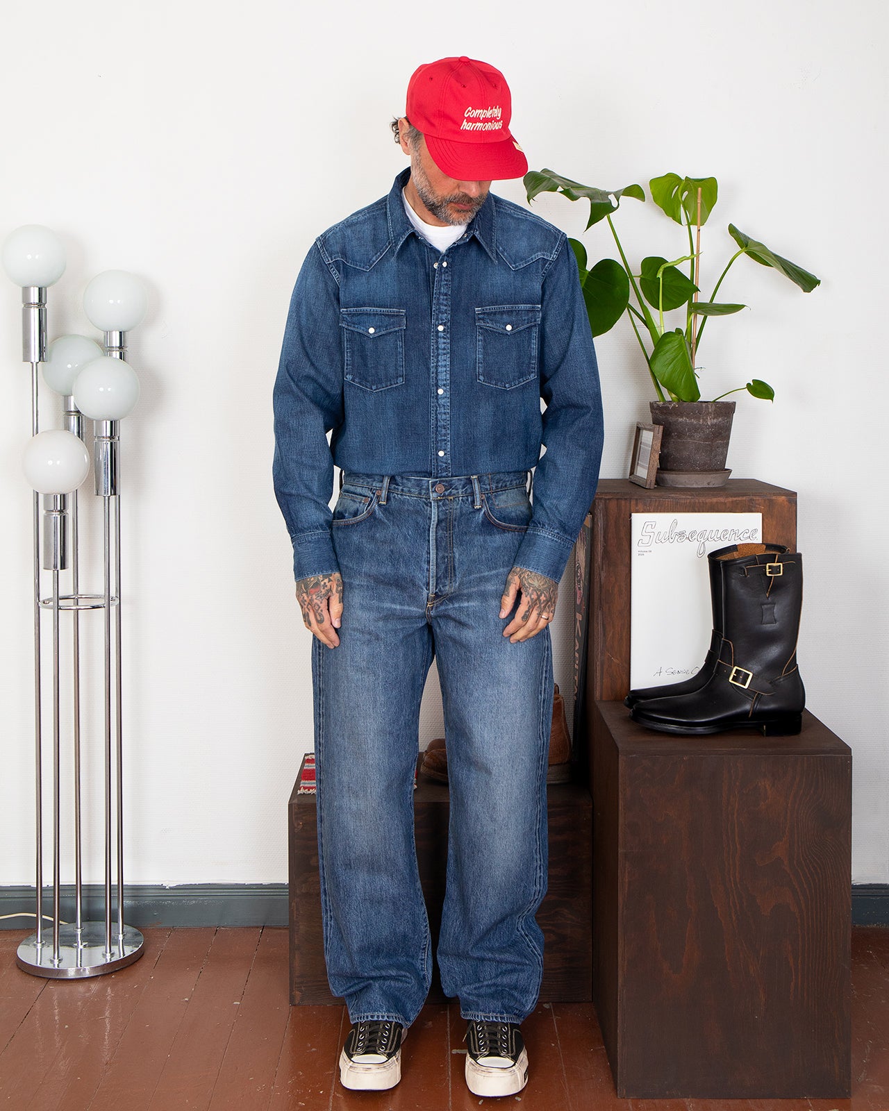 Visvim Social Sculpture 01 Wide DMGD-46 - Pancho and Lefty