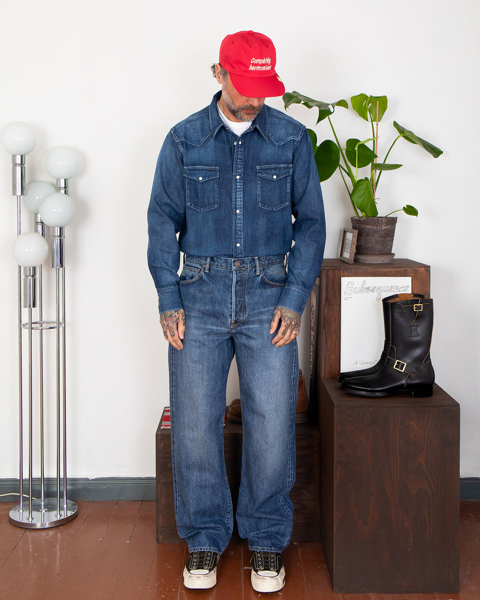 Visvim Social Sculpture 01 Wide DMGD-46