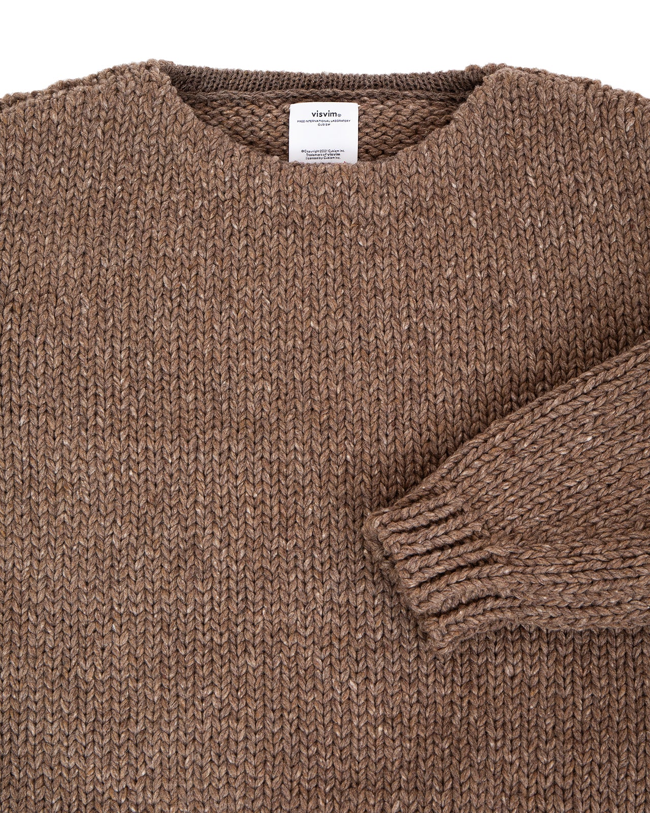 Visvim Amplus Boatneck Hand Knit,  Brown