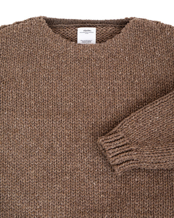 Visvim Amplus Boatneck Hand Knit,  Brown