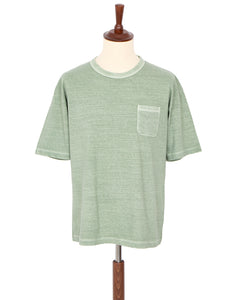 Visvim Amplus T-Shirt Uneven Dye, Light Green