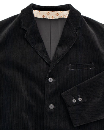 Visvim Burnstone Blazer Ridge Cords, Black