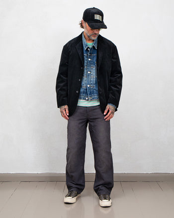 Visvim Burnstone Blazer Ridge Cords, Black