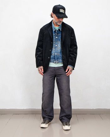 Visvim Burnstone Blazer Ridge Cords, Black
