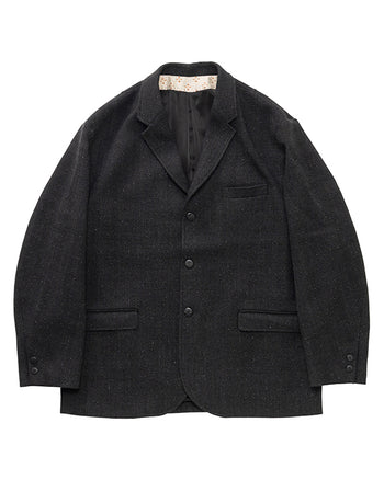 Visvim Burnstone Blazer Tweed, Black