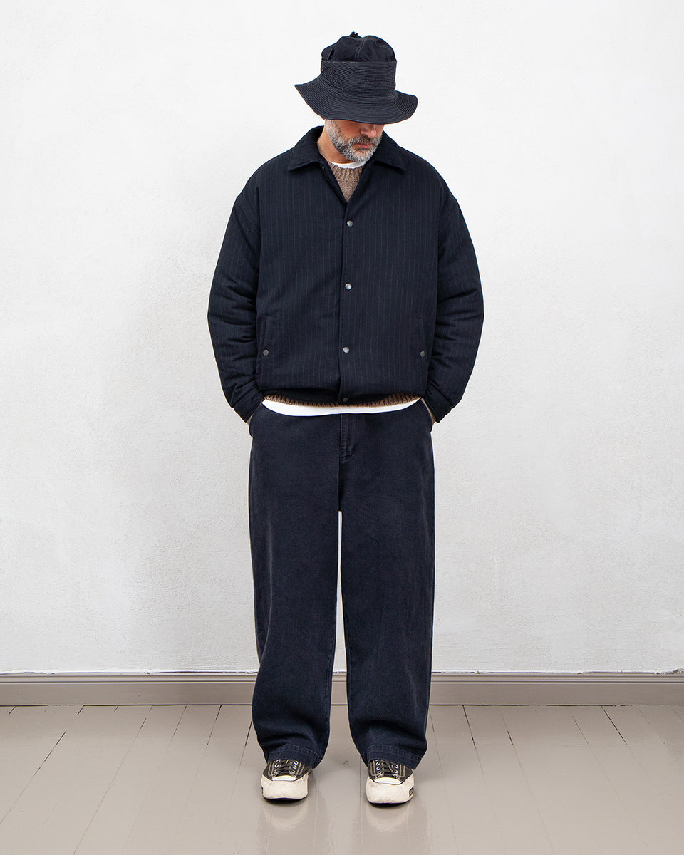 Porter Classic Pin Stripe Coach Jacket, Black