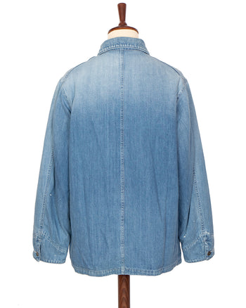 Visvim SS Coverall Down DMGD LT.Indigo