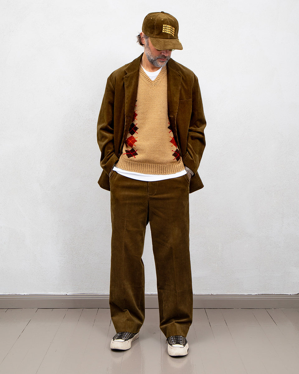 Visvim Burnstone Blazer Ridge Cords, Brown