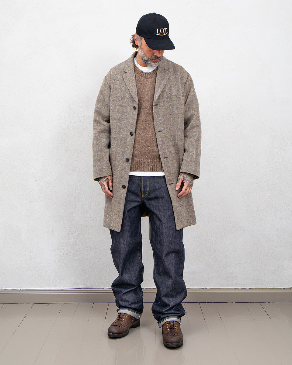 Visvim Hammons Coat Tweed, Brown