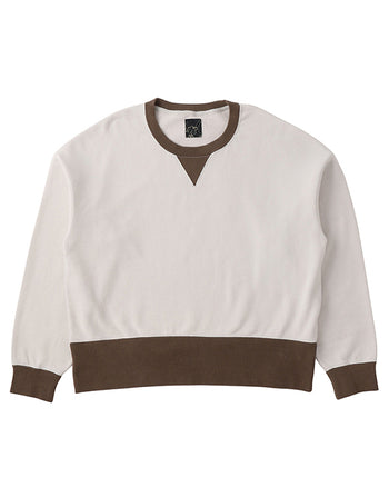 Visvim ICT Fellow Sweat L/S 2-Tone (N.D.), Lt. Mud