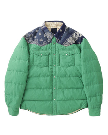 Visvim ICT Kerchief Down Jacket, Green
