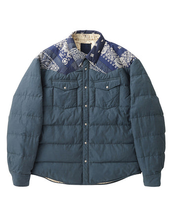 Visvim ICT Kerchief Down Jacket, Navy