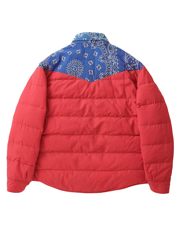 Visvim ICT Kerchief Down Jacket, Red