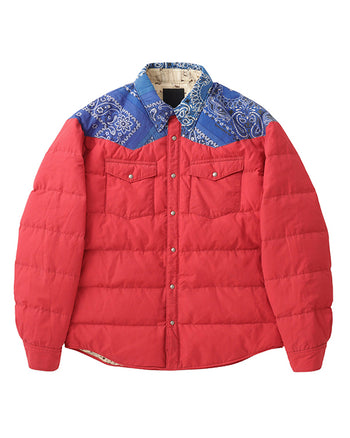 Visvim ICT Kerchief Down Jacket, Red